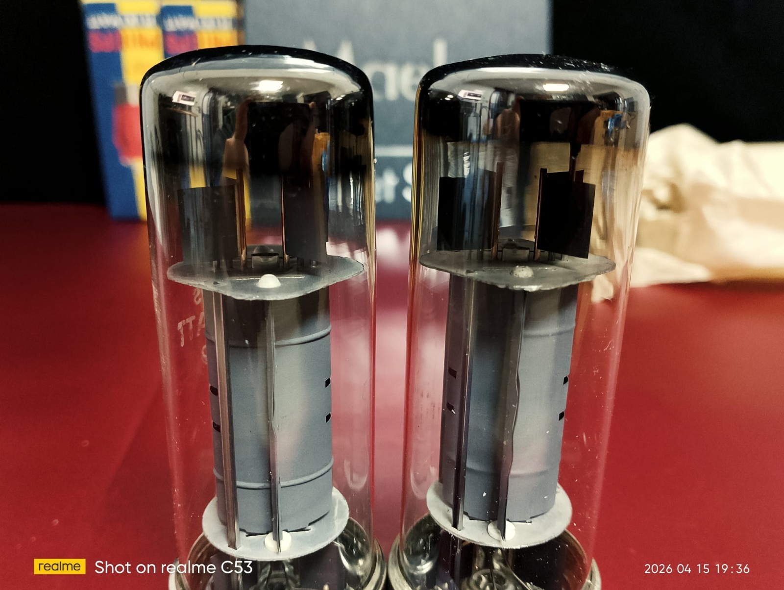 PHILIPS 4699 EL6 (EL34) ’50s PAIR NOS NIB Amplitrex “VACUUM TUBE”