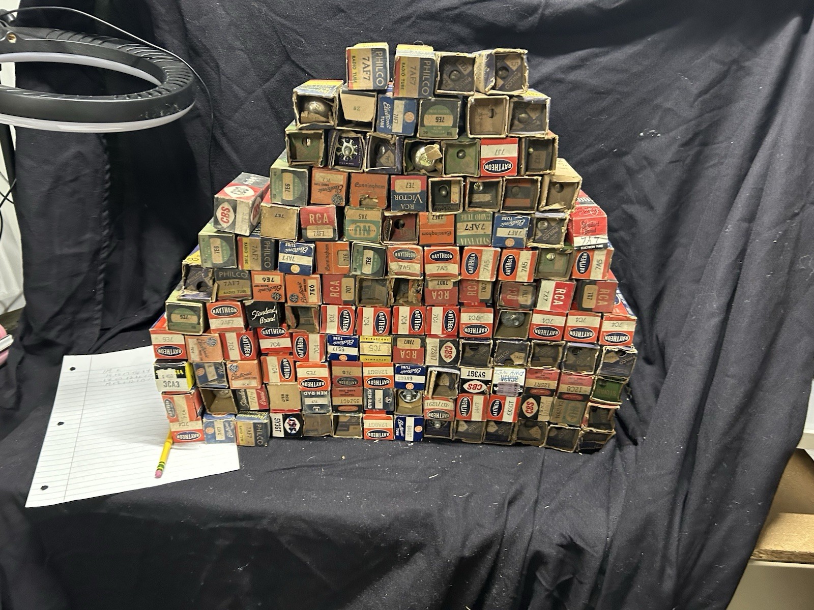 Lot of TV/Radio vacuum tubes, RCA, Philco, Etc In original boxes