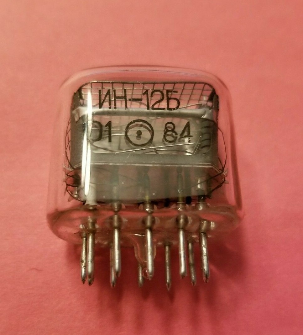 IN-12 Nixie tube, excellent USED. IN-12B nixie indicator IN12 USA seller