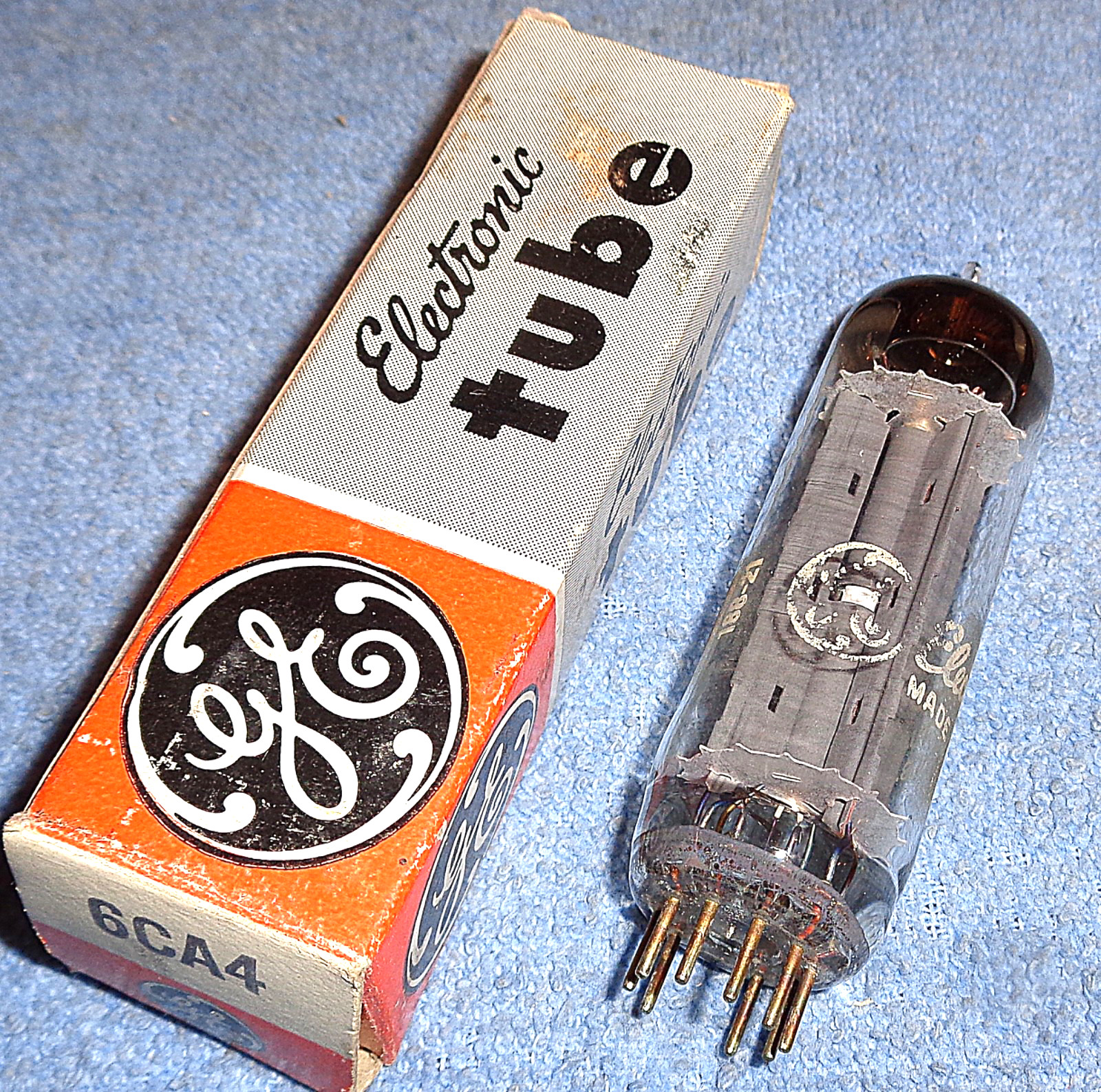 1 NOS GE 6CA4 aka EZ81 Vacuum Tube – Rectifier for Radios & Audio Amps