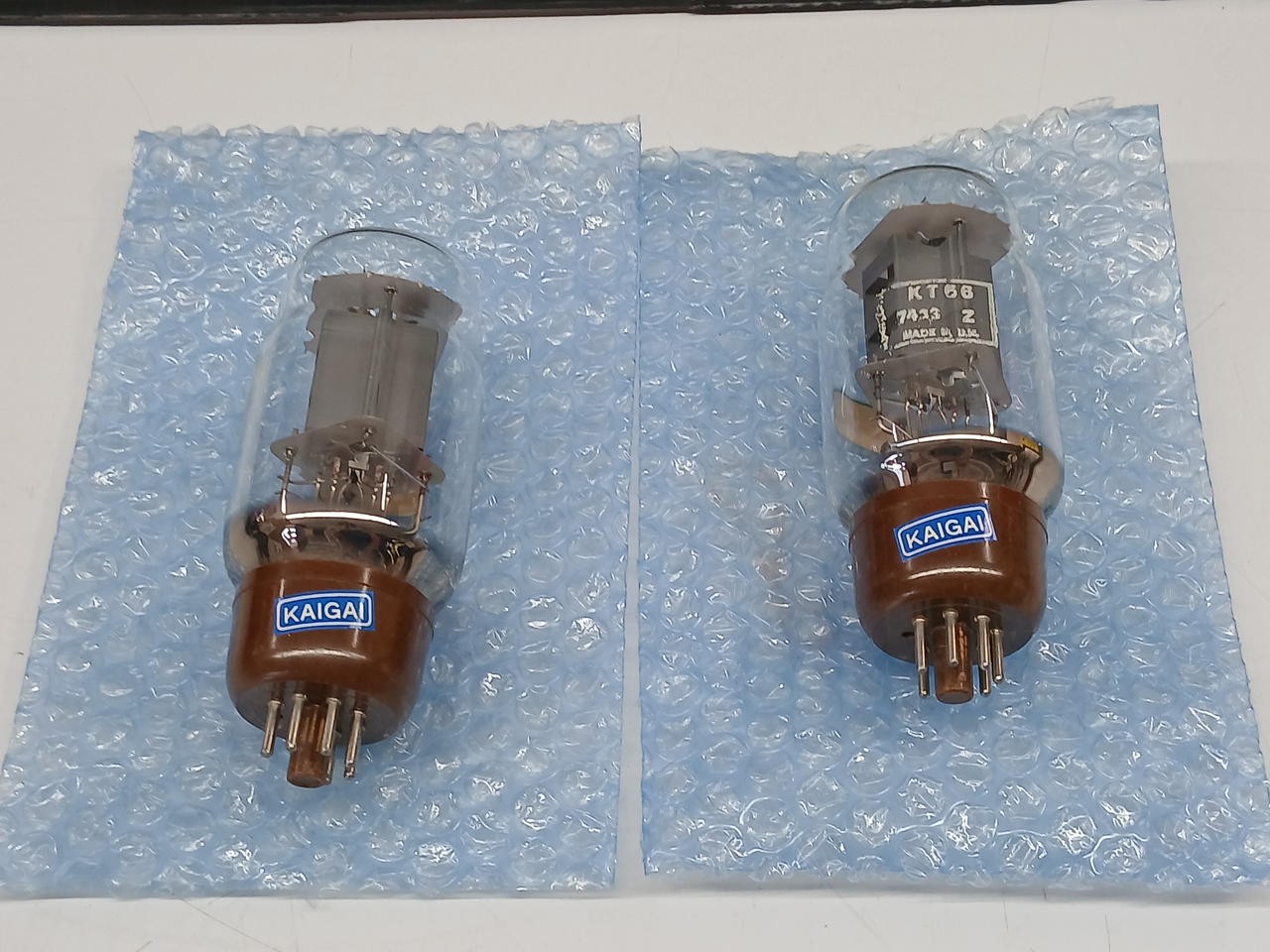 GEC KT66 Matched Pair Vacuum Tubes Made in England MOV Audio Power Amp Tubes