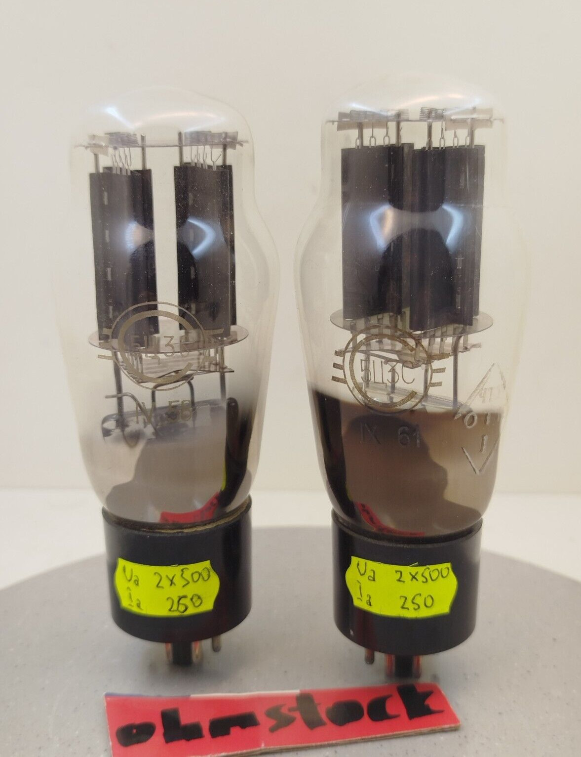 2pcs x 5C3S (5U4G) – Black ANODE – Mathed PAIR – Audiophile Tubes – NEW