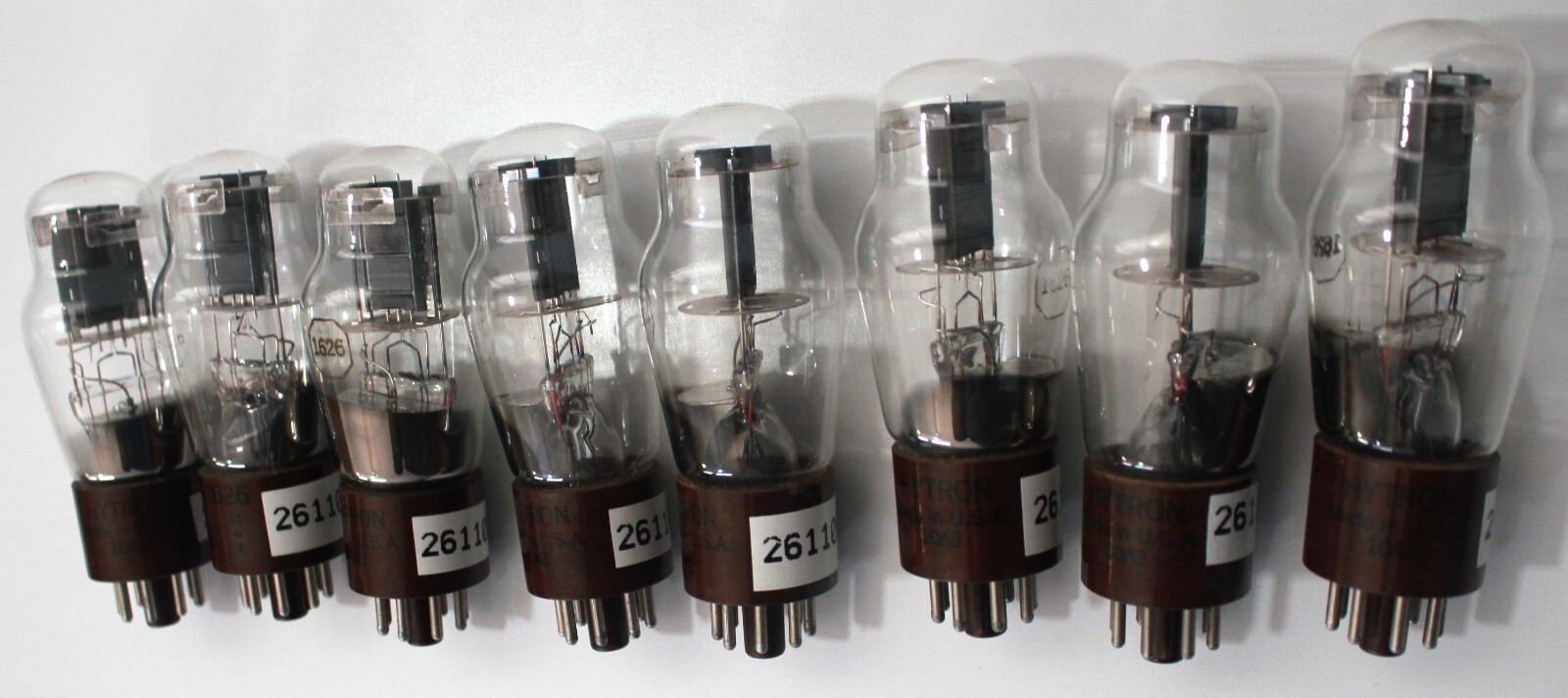 JAN-1626 VT137 Hytron Made in U.S.A Amplitrex AT1000 Tested 2 Match Quad
