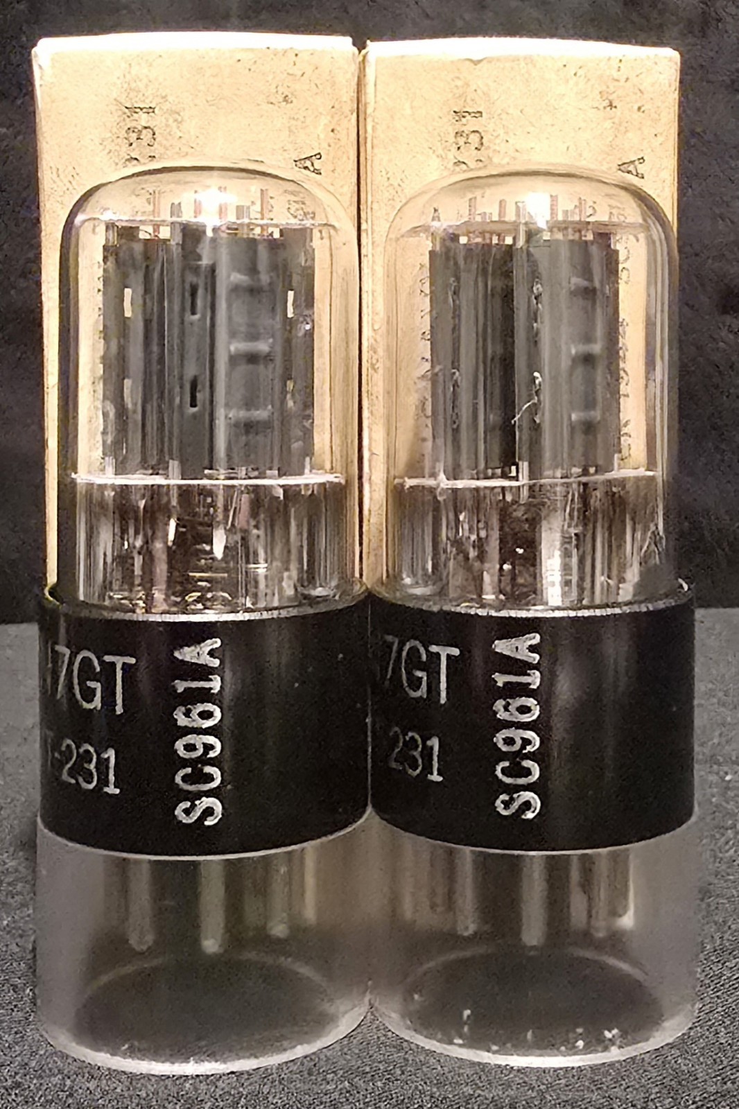 KEN-RAD 6SN7 GT VT-231 LEGENDARY SILVERS ARMY SIGNAL CORP MATCHED SET