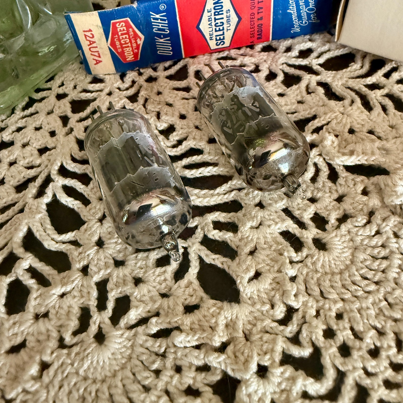 Vintage 12au7 Matched Pair-Tested with Hickok 600-Very strong