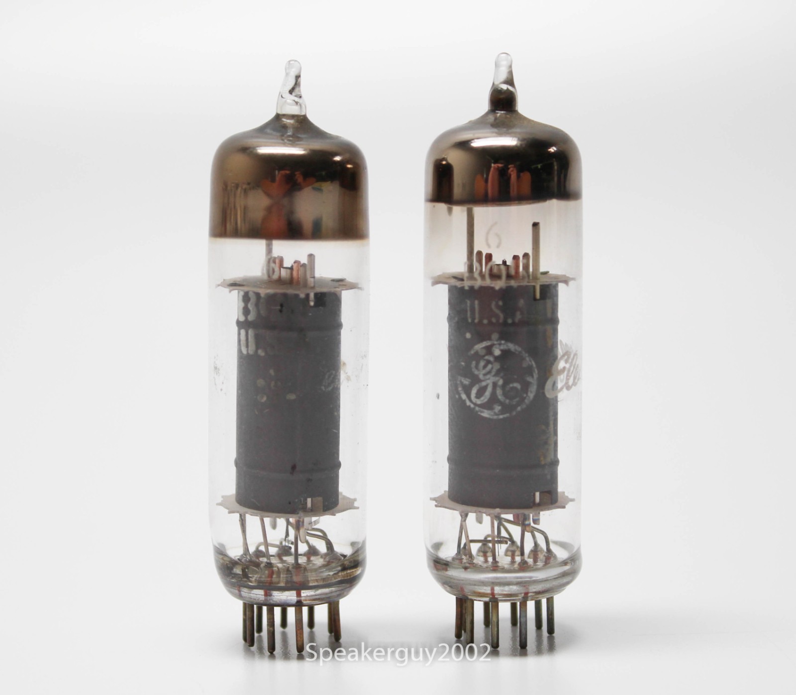 Matched Pair of GE – General Electric 6BQ5 EL84 Tubes — KT4