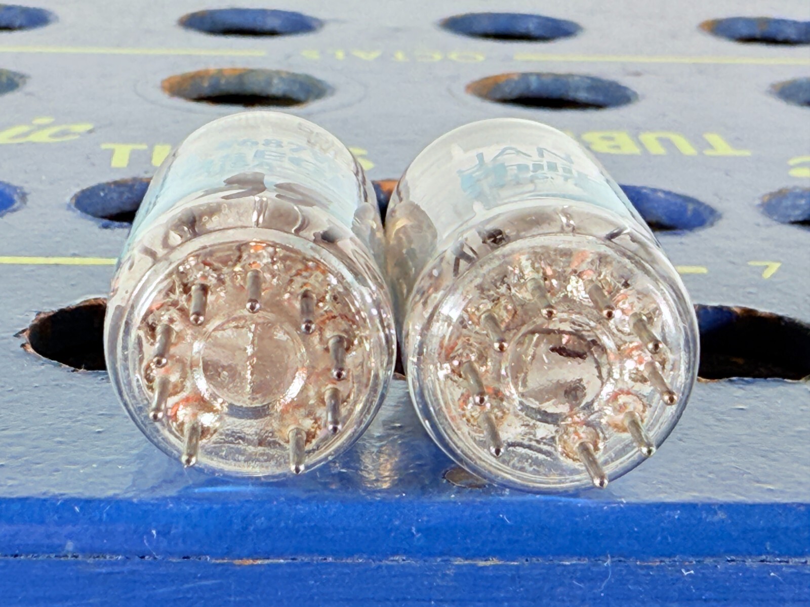 Matched Pair Philips Sylvania JAN 5687WB NOS NIB Tested Like NOS Balanced Tube