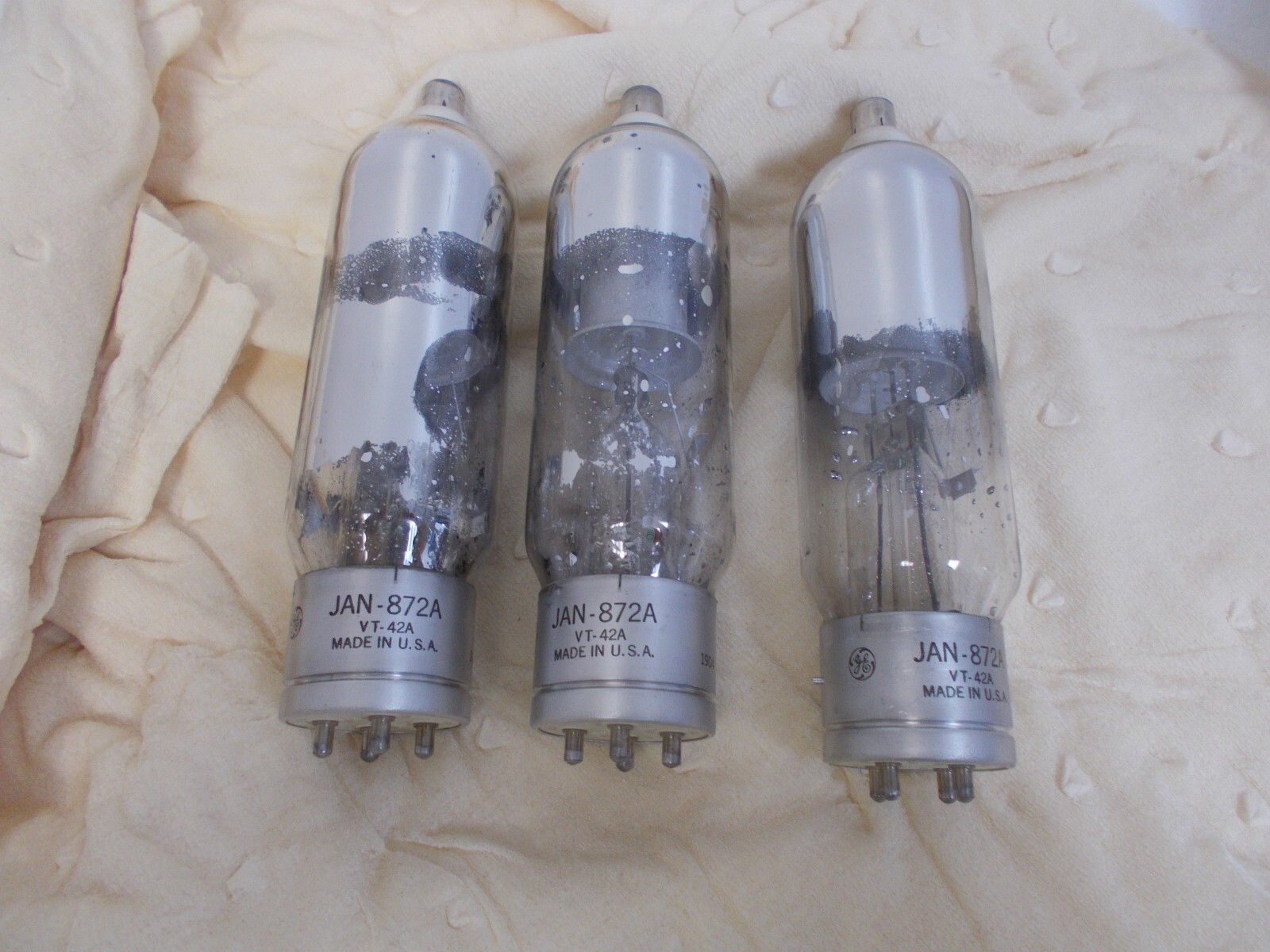 Lot of 3 PCS MATCHED GE JAN-872A VT-42A 872 Tube Seller USA Box#34