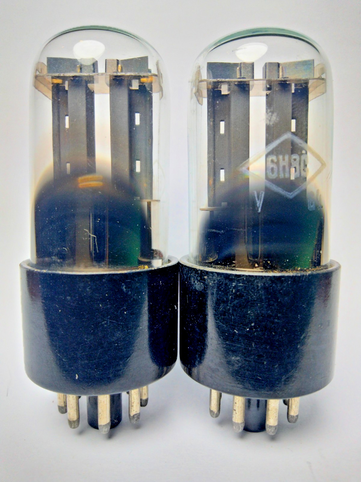 2 pcs NEW 6N8S / 6SN7/ 1578 Foton tubes Matched Pair Same Date 05.1964