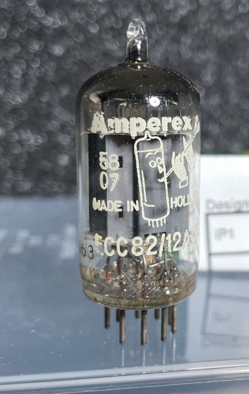 Amperex / Bugle Boy ECC82/12AU7 K63 DELTA 7K #393 Dual Triode Tube Vintage Rare