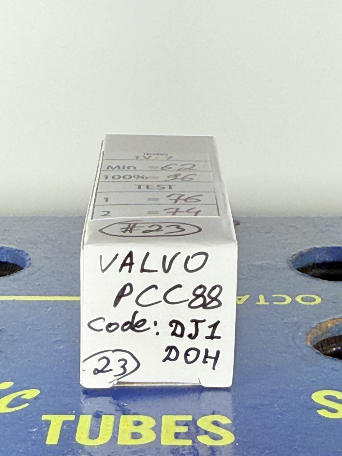 Valvo PCC88 7DJ8 Single Frame Grid Tested Good Balanced Tube