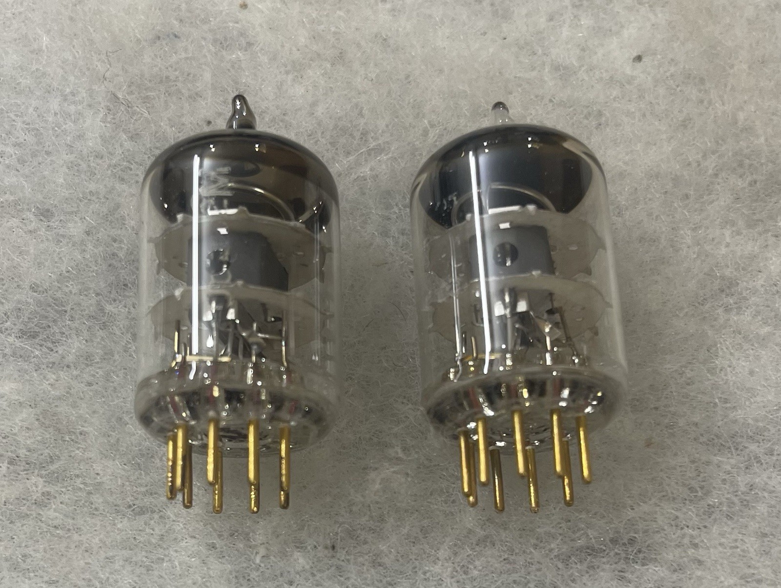 Telefunken E180F D3a E810F E280F E282F Diamond Bottom NOS Matched Pair #1