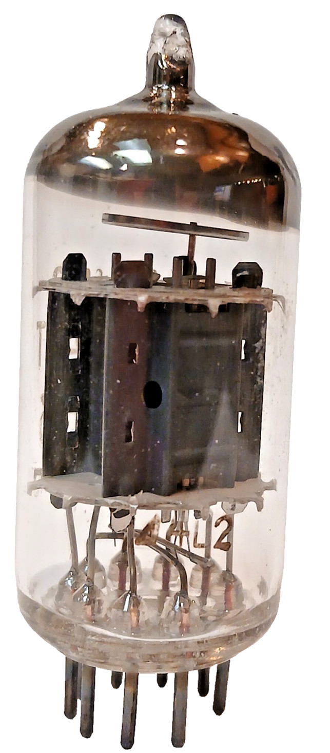 TESTED PHILIPS MINIWATT 12AX7 / ECC83 TUBE SHORT GREY PLATE HALO GETTER HOLLAND