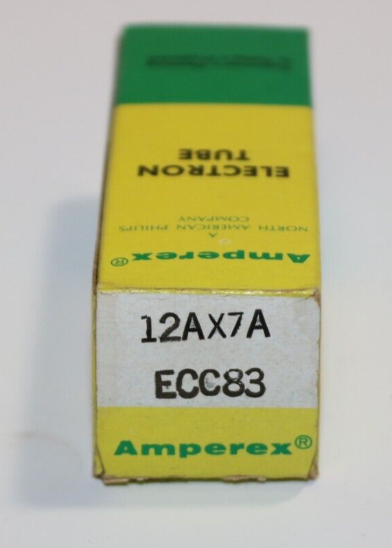 AMPEREX ECC83 12AX7A TUBE MILITARY SPEC MADE IN USA – NIB