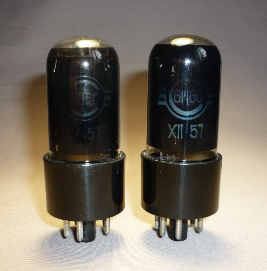 2pcs. 6P6S / 6П6С = 6V6GT ~ 6P6P Beam Power Tube NEW. TESTED. SAME DATE 1957