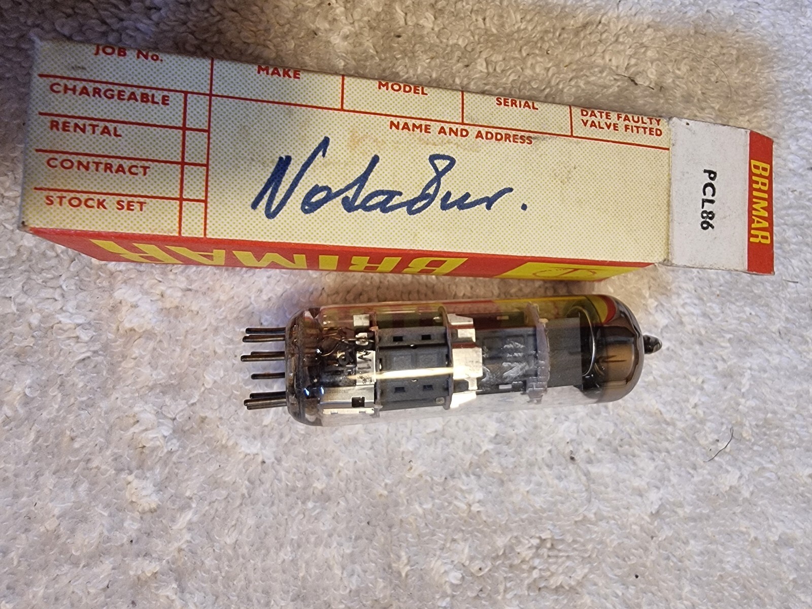 PCL86 – 14GV8 Brimar tube used
