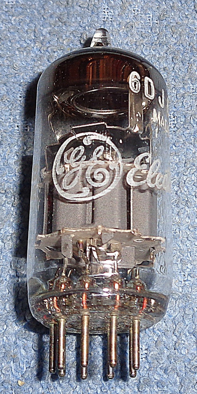 1 NOS GE 6DJ8 ECC88 Vacuum Tube – 1963 Audio Twin Triode Made in HOLLAND
