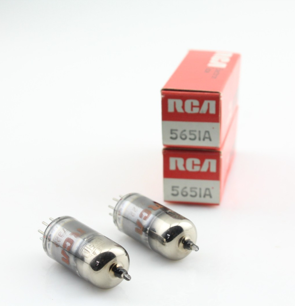 RCA 5651A Glow Discharge O Getter NOS Matching Date Codes NOS USA Tubes