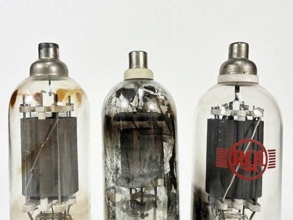 Amperex RCA 805 872A 810 Vacuum Tubes 3pcs Set Mixed Vintage Antique