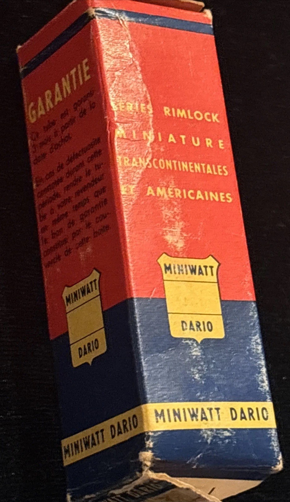 Dario Miniwatt La Radiotechnique ECC8100 Gold Pin Tube NOS Rare Special Quality