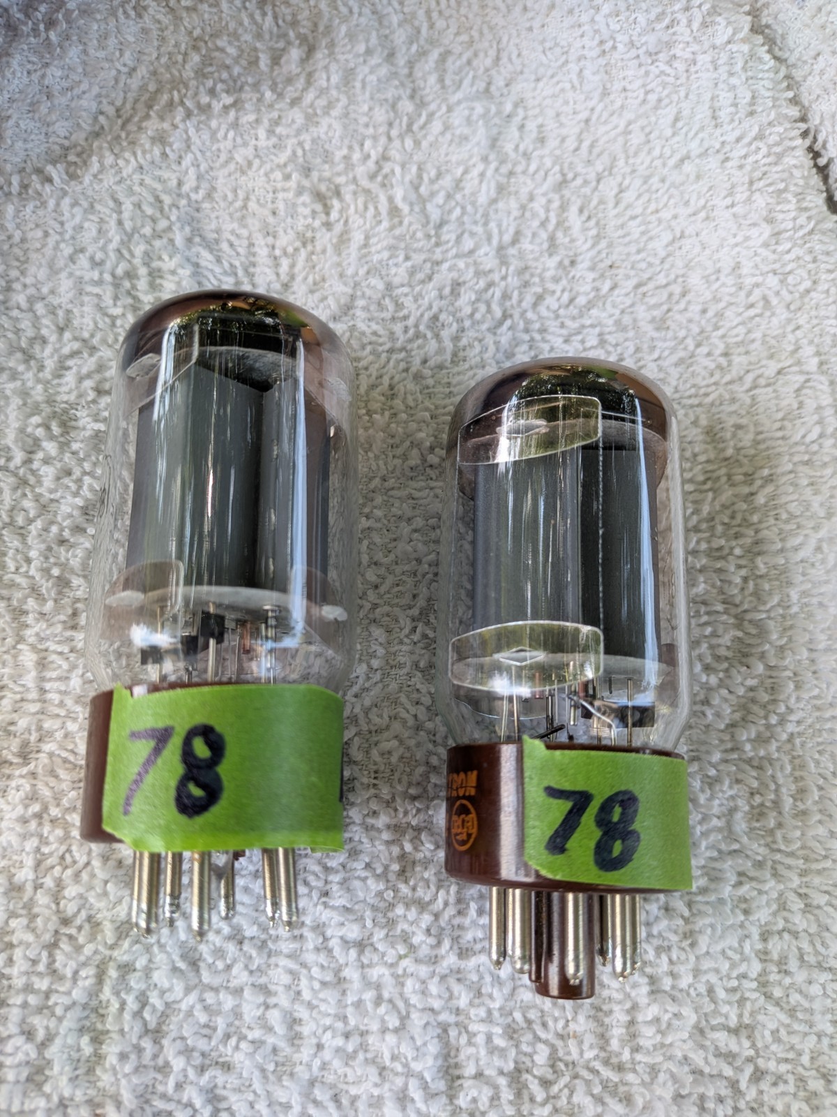 Matched Pair RCA 5881 Vacuum Tubes – Tested Strong B&K 747B (78/78, Min Good 65)