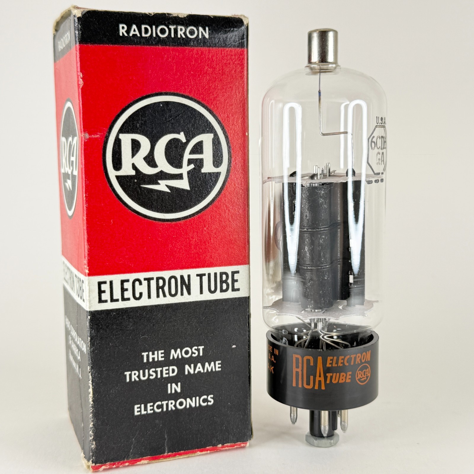 (1) Tested 1964 RCA 6CD6GA Tube with Box Date Code AK RCA 6CD6 GA Tube