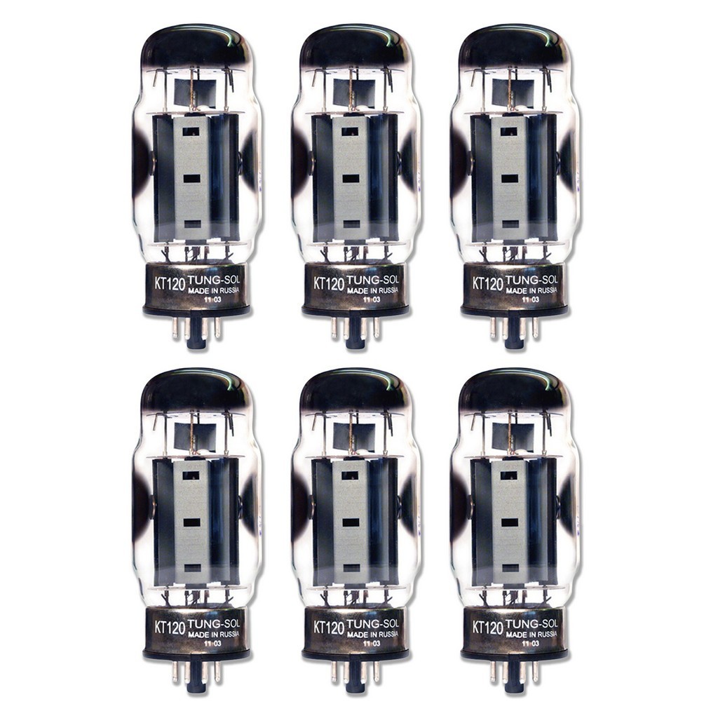 New Matched Sextet (6) Tung-Sol KT120 Vacuum Tubes