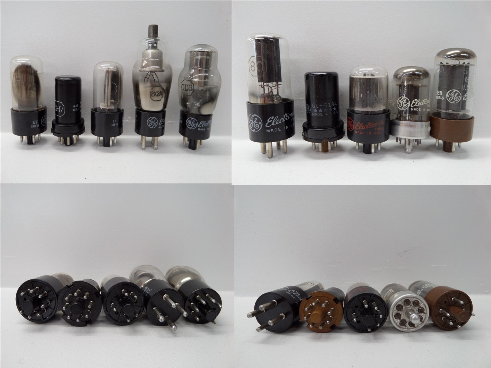 Mixed Lot Of 85 General Electric 12AU6 5Y3GT 6X5GT Electron Tubes