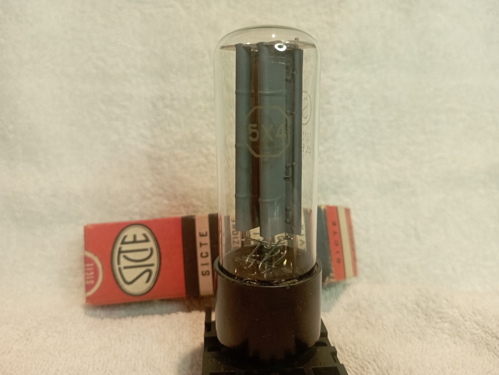 5X4GT SICTE VALVE VINTAGE TUBE STRONG BALANCED MADE IN ITALY