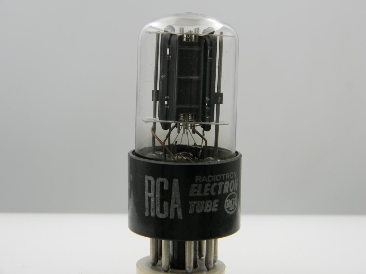 RCA 6SN7GTB Test NOS/Near 2700/2550gm Black Plates S-Rods Serious Tubes D125