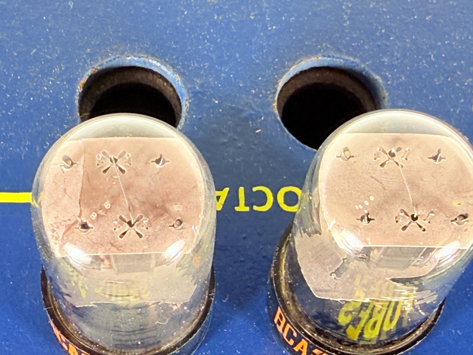 Matched Pair RCA 6SN7GTB Black Plate NOS NIB Tested Like NOS Balanced Tube