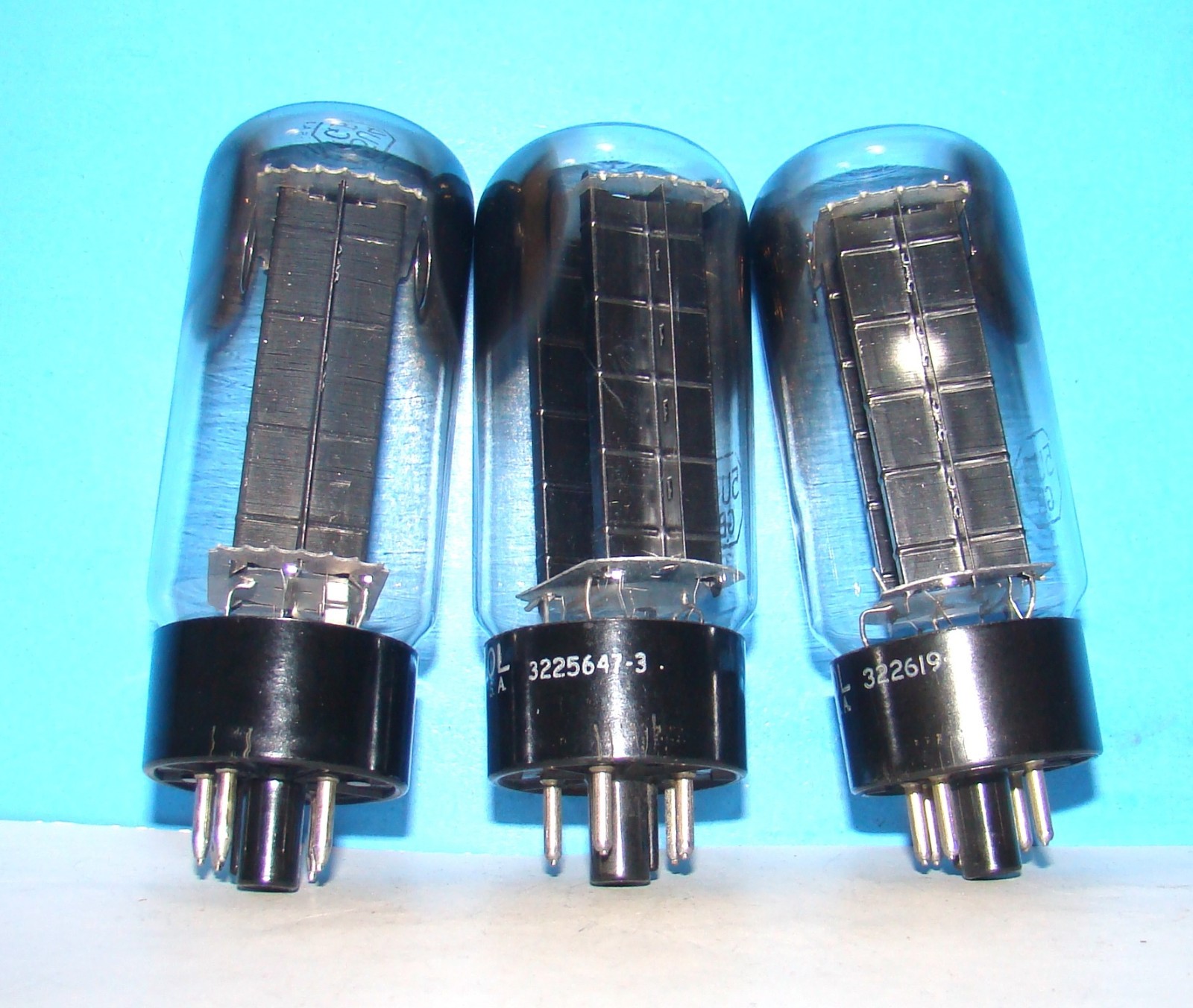 5U4GB Tung-Sol radio audio amplifier electron vacuum tubes 3 valves tested 5U4GA