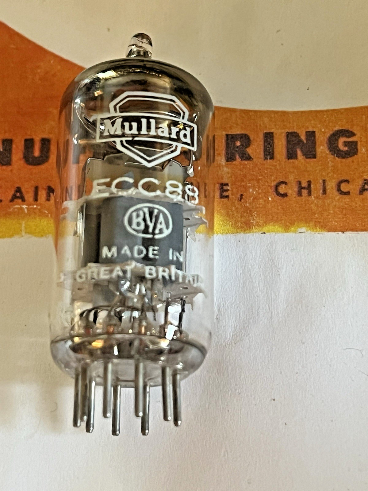 Mullard EEC88, 6922 6DJ8 Tested EXCELLENT. Strong.