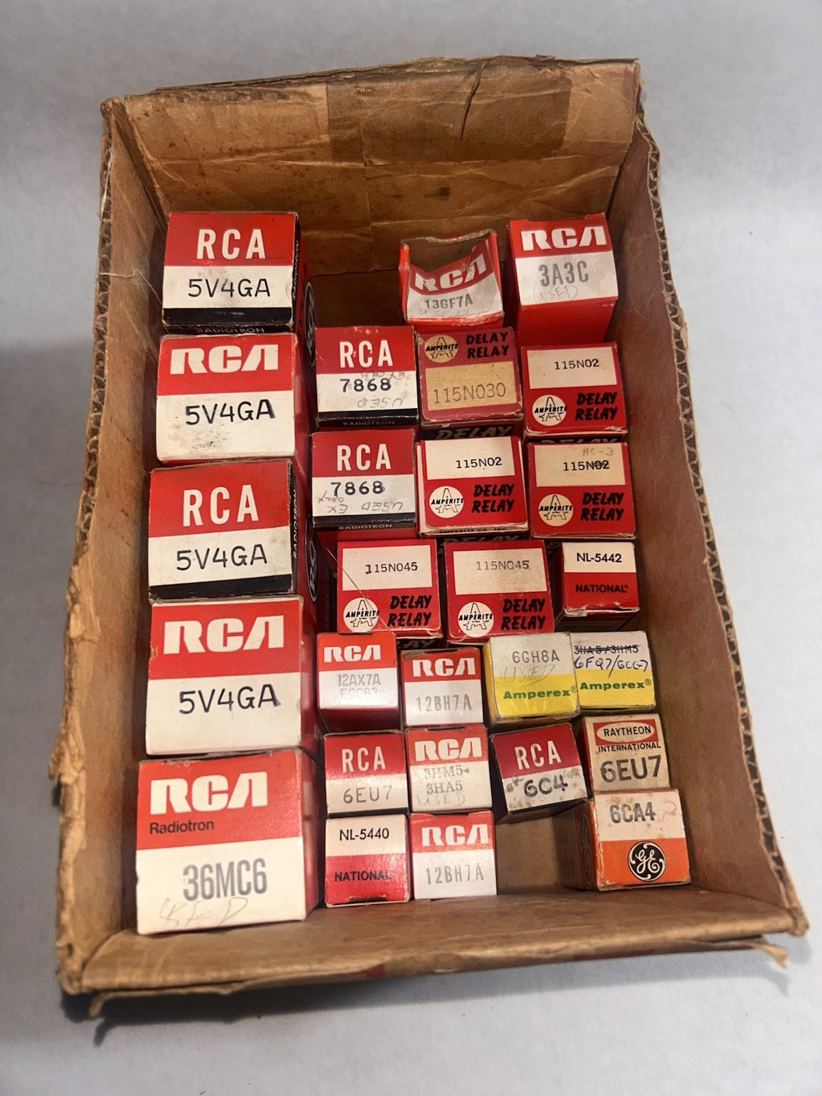 Lot Of Used & New RCA Vacuum Tubes / Delay Delay (As Shown)