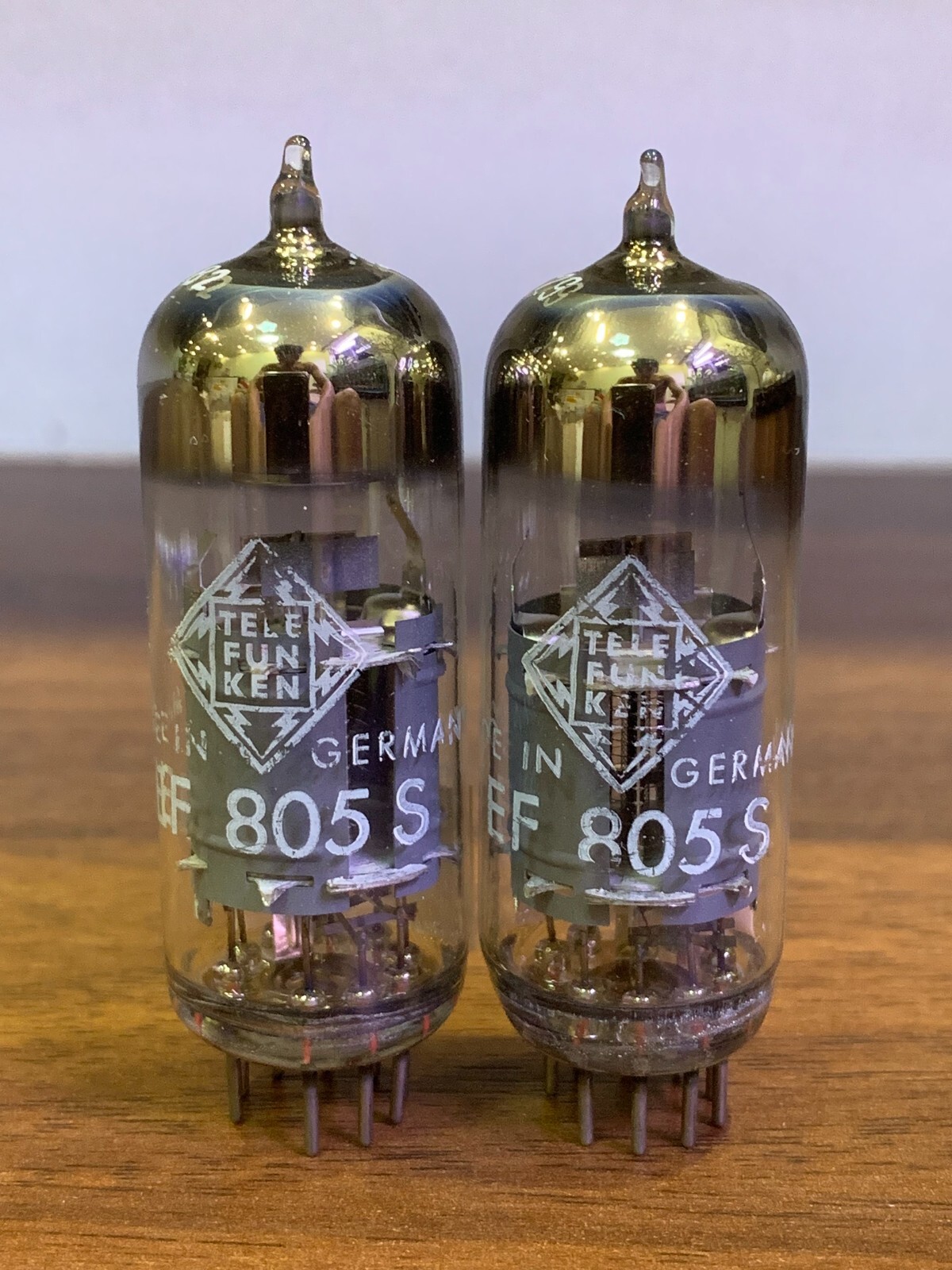 2 Tubes EF805s Telefunken – NOS, Match Pair
