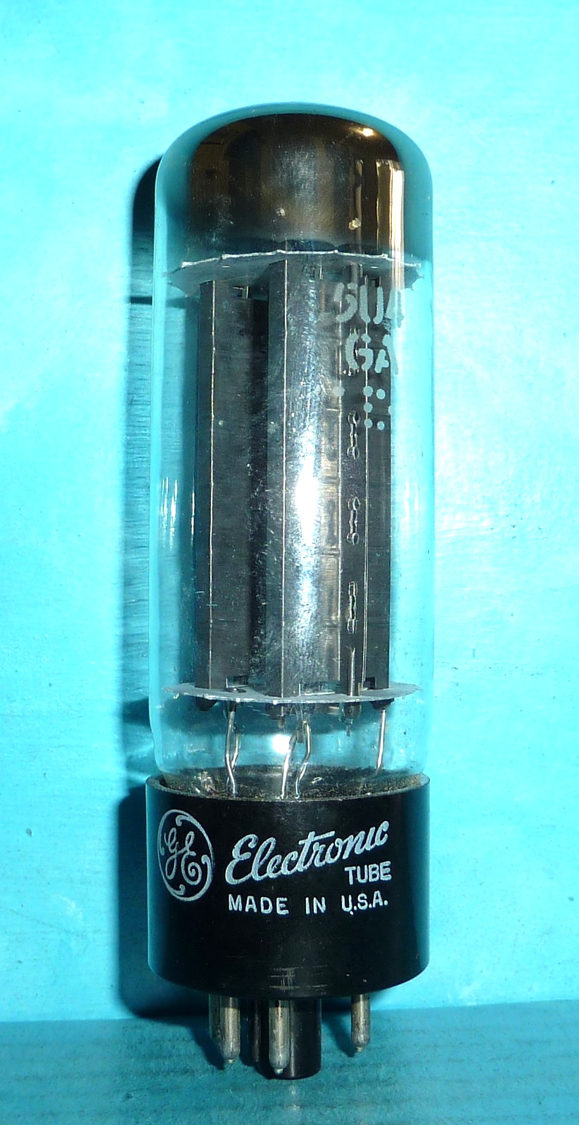 GE General Electric 5U4GA Rectifier Tube Black Plates D Getter Tested