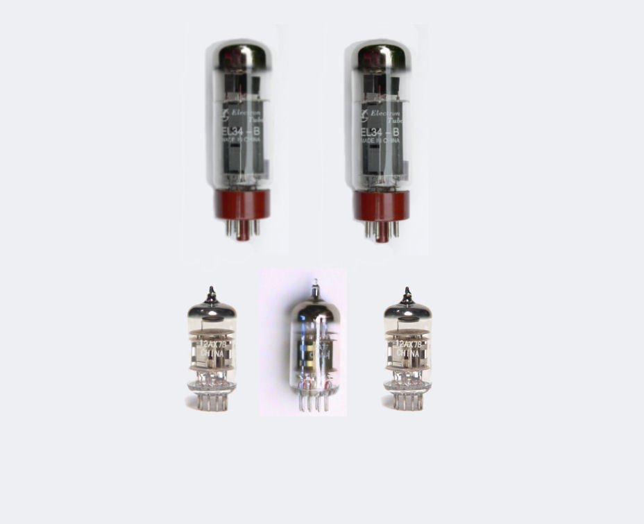 EL34, 12AX7/ECC83 & 12AU7/ECC82 Valve kit for Blackstar HT Stage 60 guitar amp