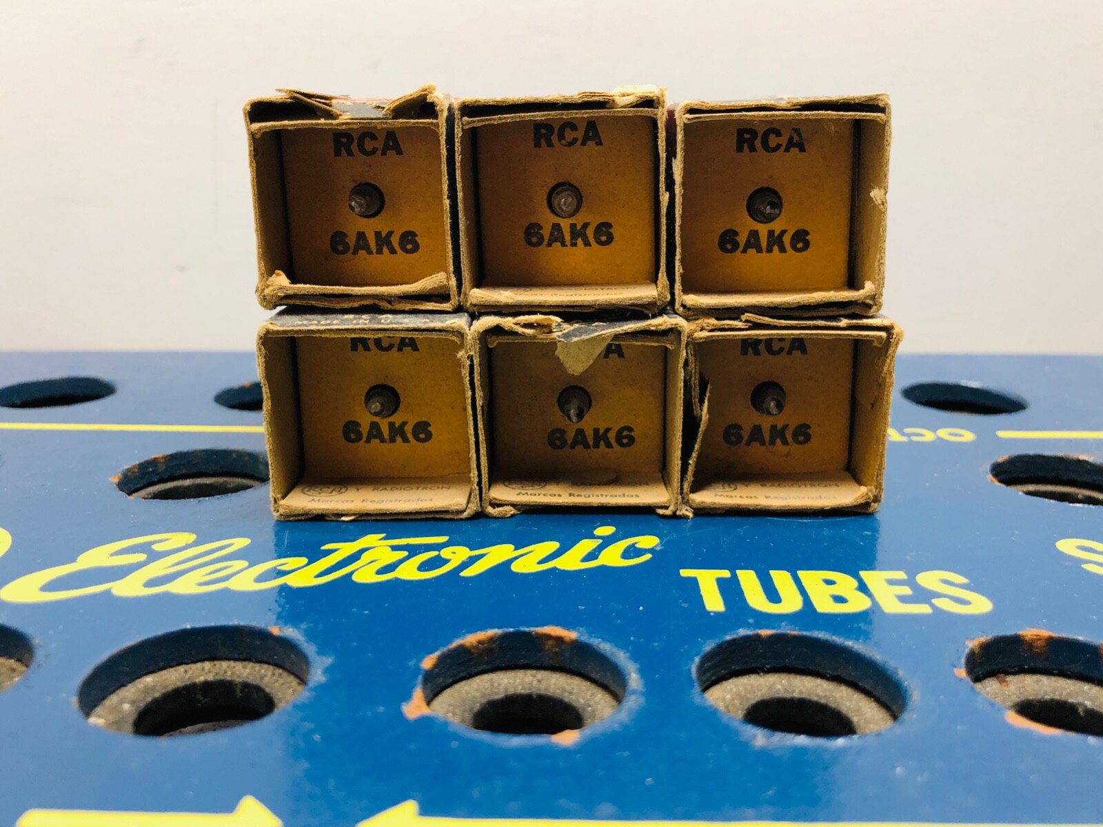 Lot of 6 Tube RCA 6AK6 NOS NIB Tested Good Tube