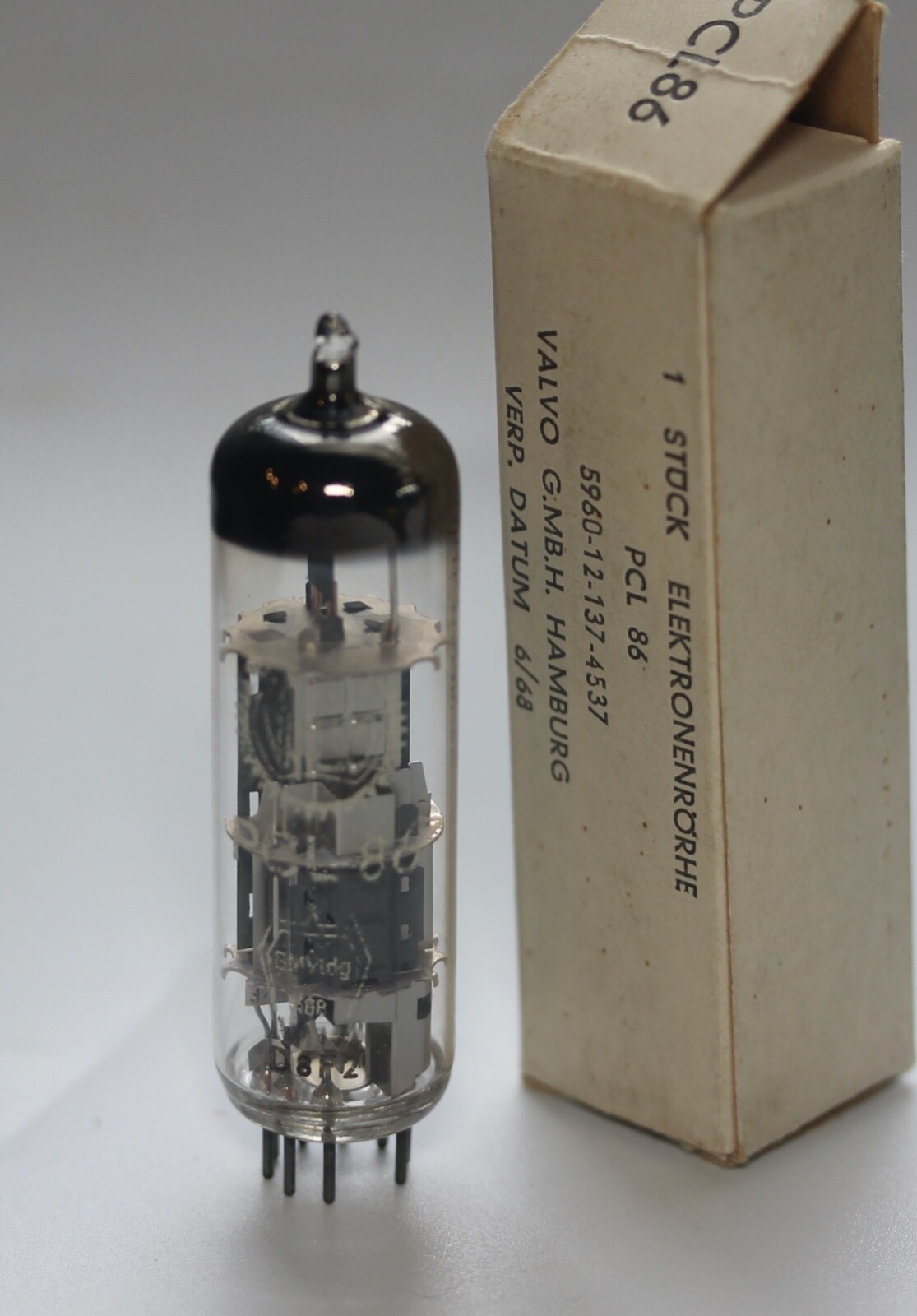 PCL86 14GW8 NOS 1960’s SIEMENS PLATINUM QUALITY SINGLE TUBE “BWB” BUND HAMBURG