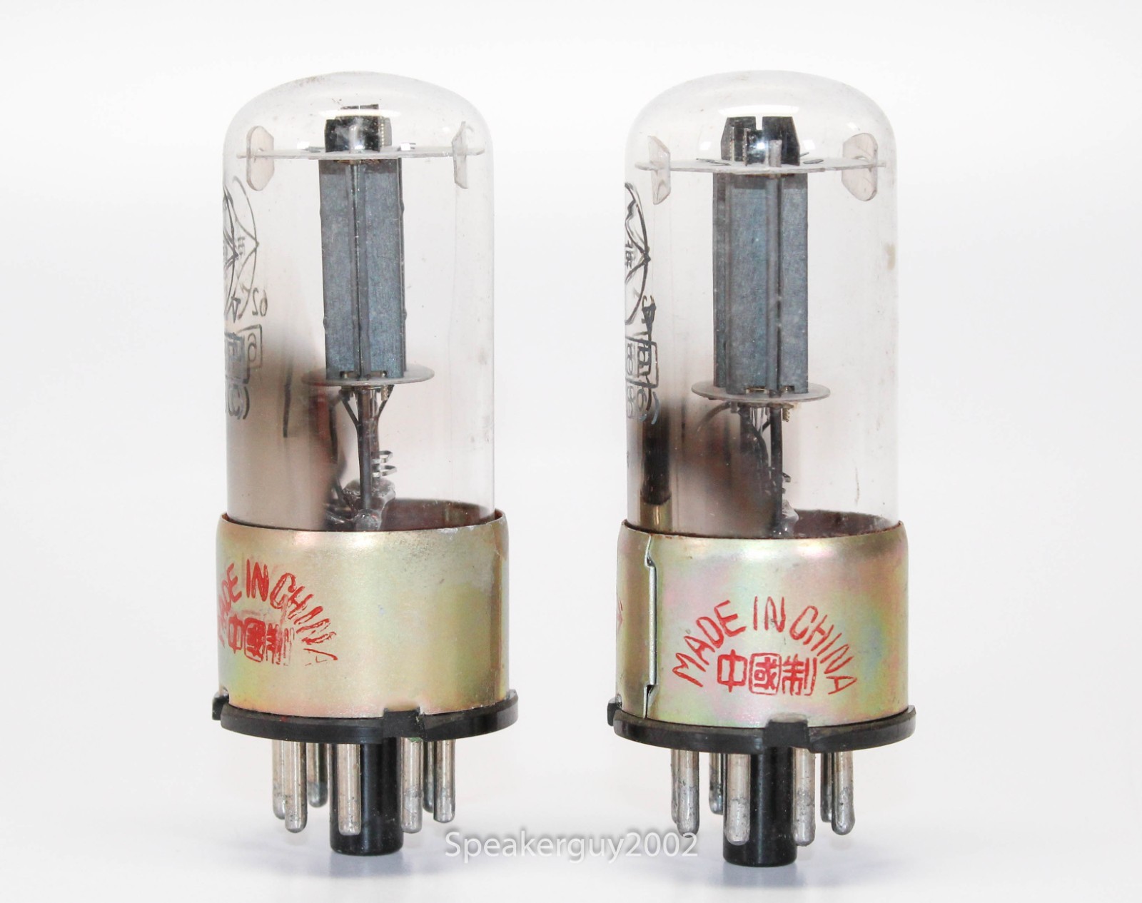 2X Nanking Metal Base 6H8C 6N8P 6SN7 Vacuum Tubes / KT6