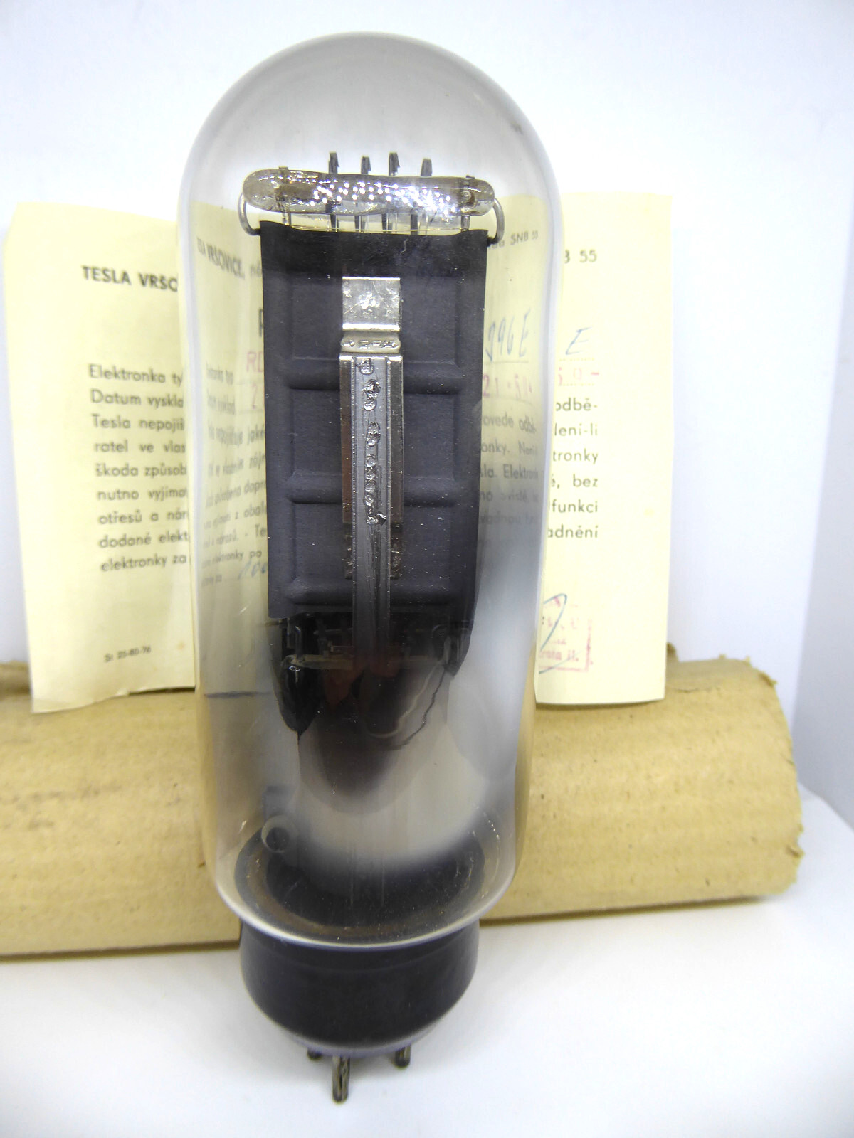 1x TESLA RD27AS (PX25 CV1040 P27/500) Marconi TRIODE, D-GETTER, 95%