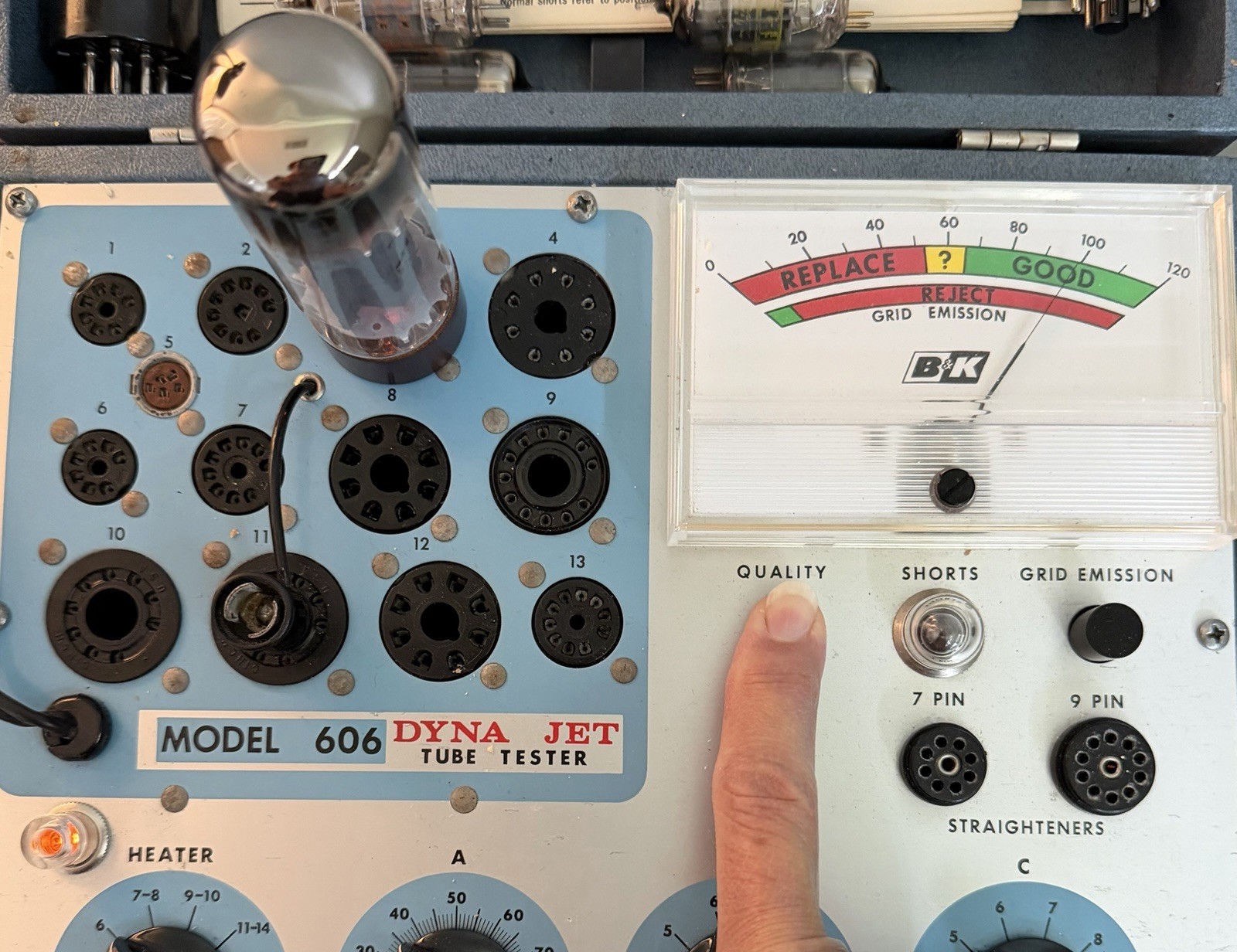 Pair Tesla EL34 6CA7 Tubes Tested Excellent for GM B&K 707 & 606 for Emissions