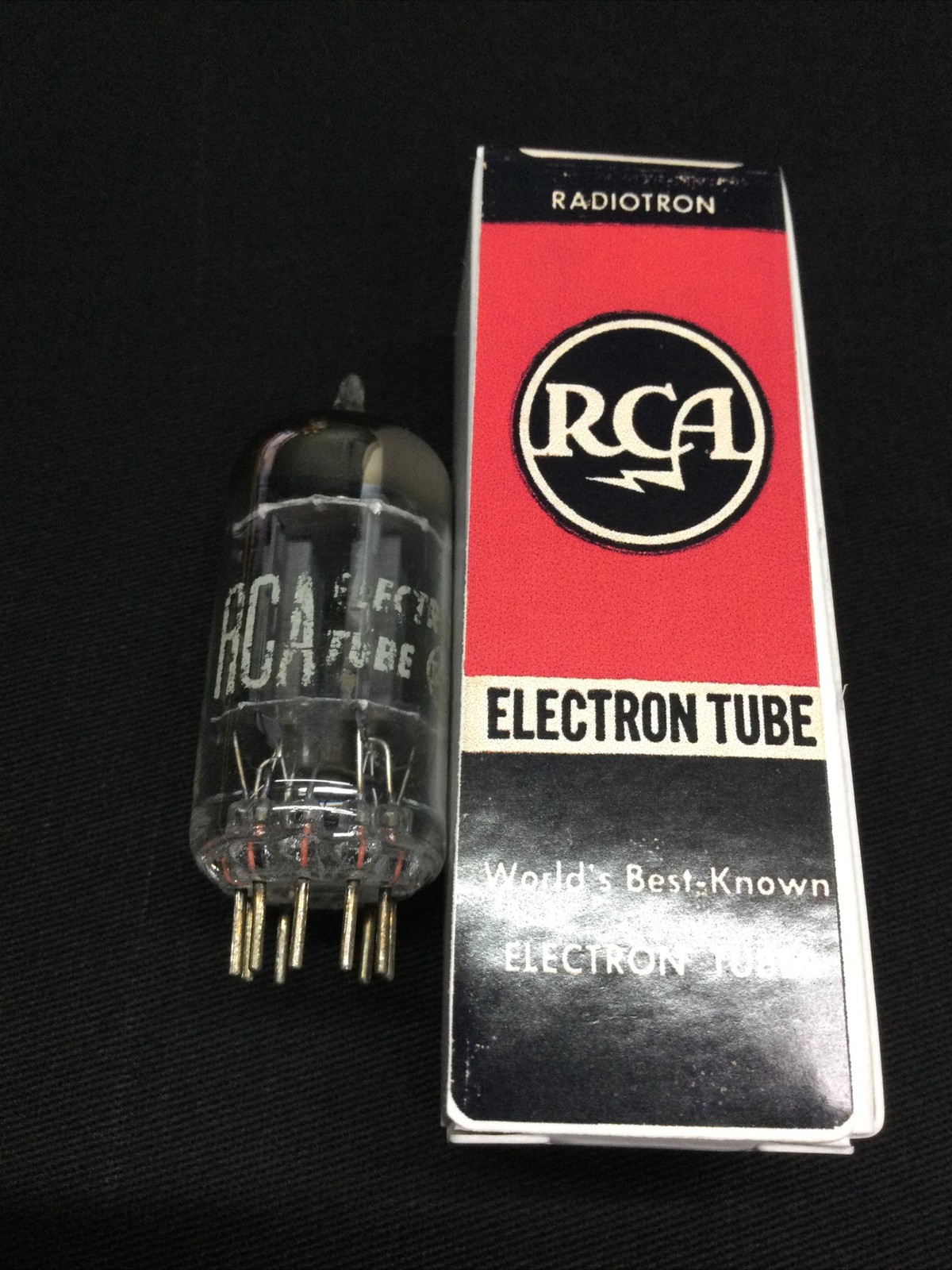 RCA 12AU7A ECC82 Long Plate [] Getter VINTAGE Audio VACUUM TUBE Tested 10.9373
