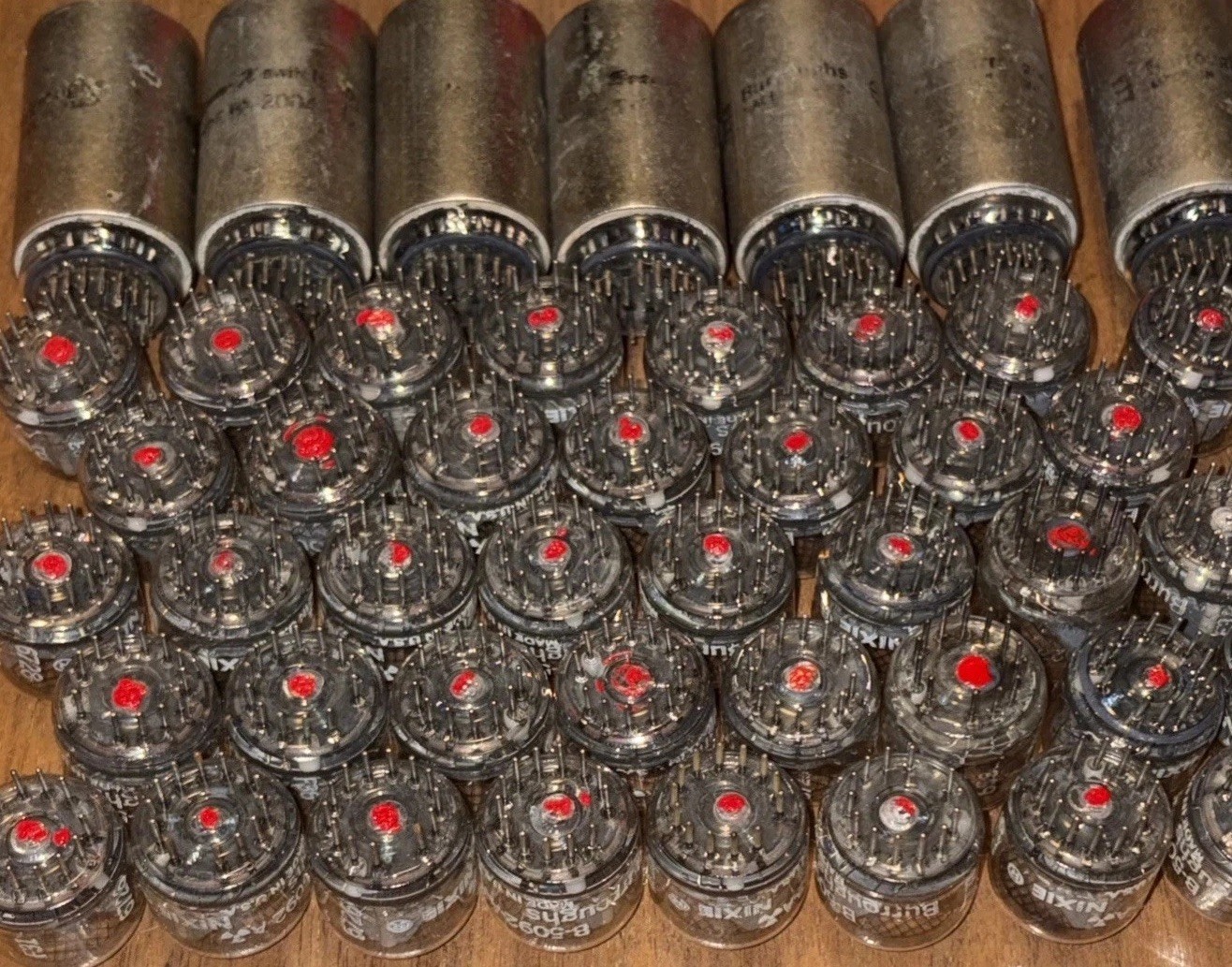 42 Burroughs Tubes 35 Nixie # B-5092-A & 7 BX-2004 Beam-X Switch Logic Counter