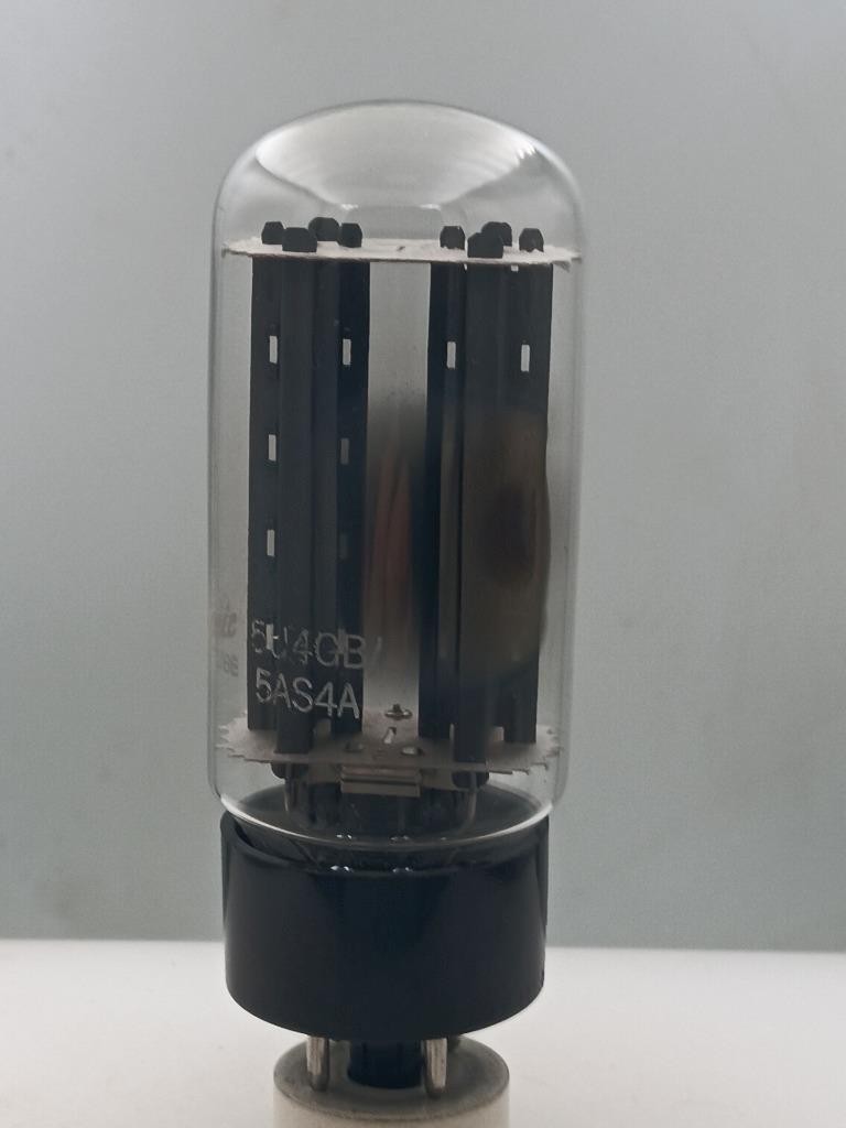 GE 5U4GB 5AS4A NOS NIB 100/100% Grey Plates Side D Getter Serious Tubes T887