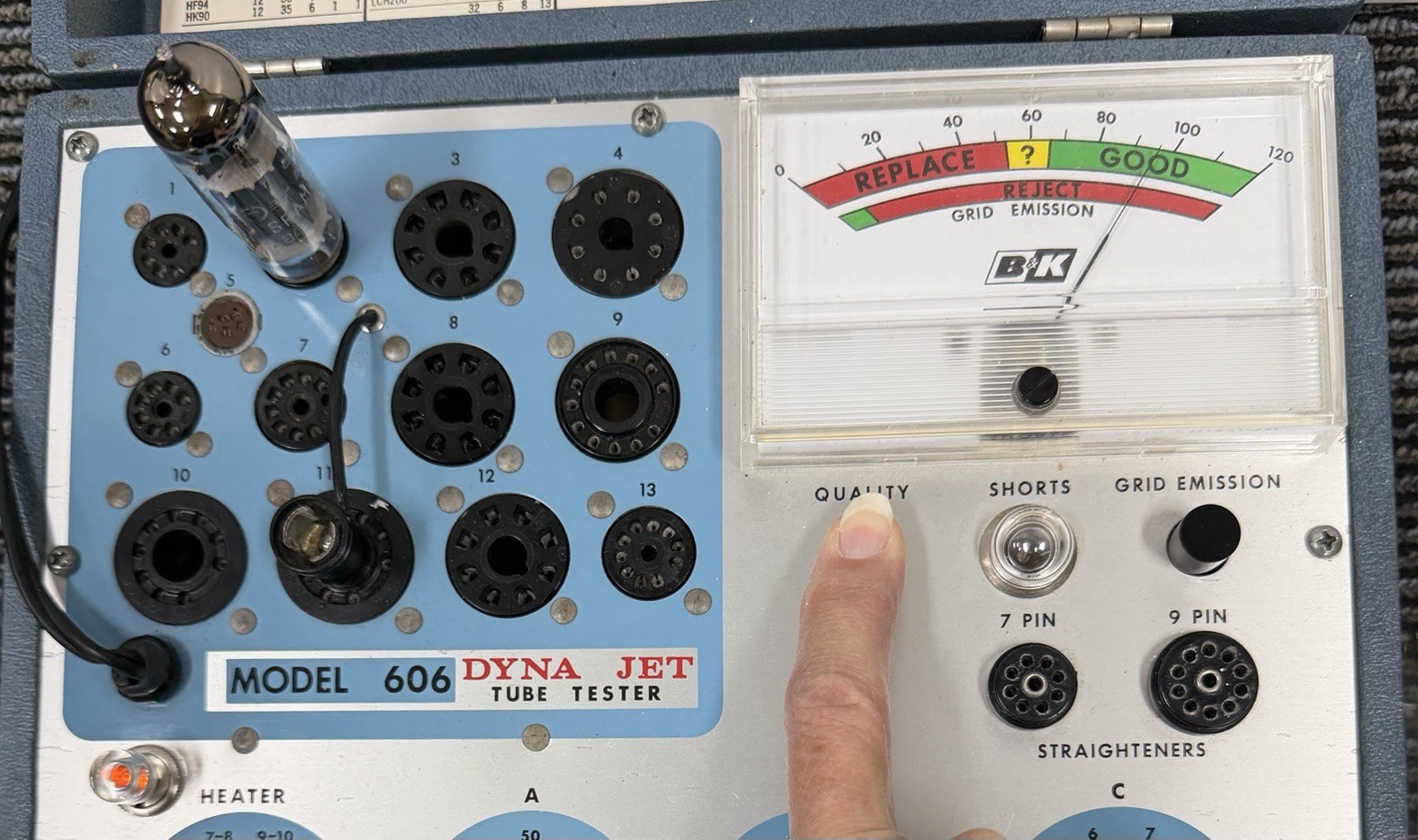 Pair TUNGSGRAM EL84 Tubes Two Hole Gray Plate TESTED for GM, Current, Emissions