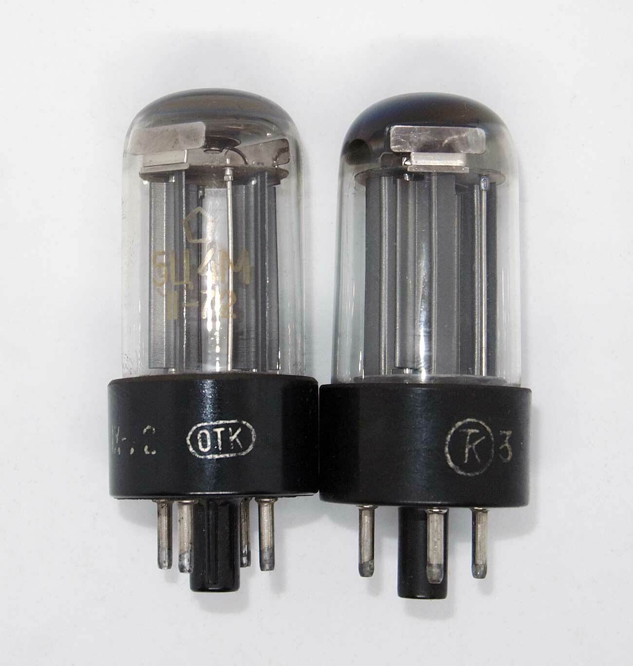 + 2 pcs NEW 5C4M / 5Ц4М ~CV186=5Z4=GZ32=5AR4=GZ3 USSR Rectifier vintage Tubes