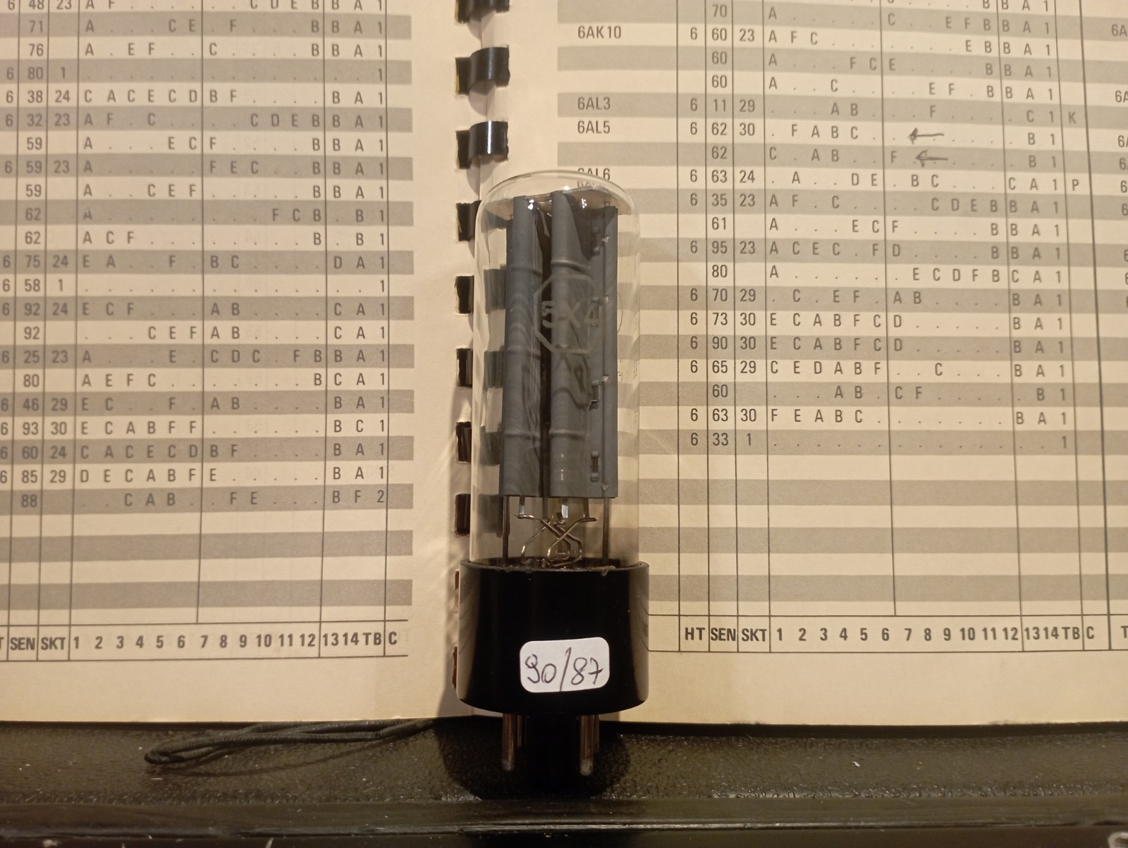 5X4GT SICTE VALVE VINTAGE TUBE STRONG BALANCED MADE IN ITALY