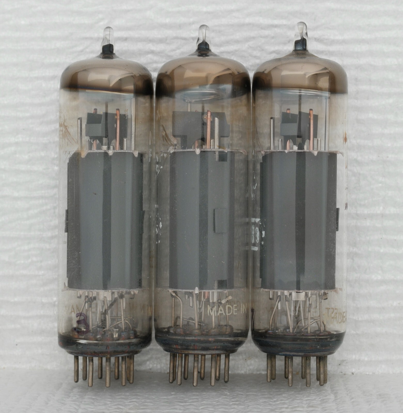 3 Telefunken 7189 / EL84/6BQ5 Vacuum Tubes : O-Getter/Same Date Code / Strong!!!