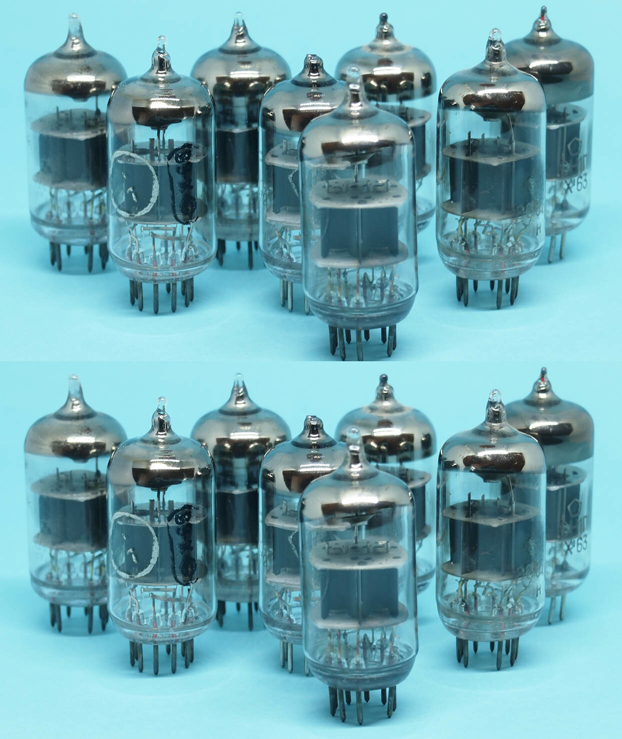 15 pcs. in Lot 6N1P ~ ECC85 VINTAGE TUBES USSR